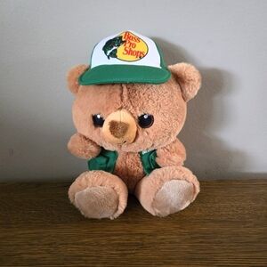 Bass Pro Shops Brown Teddy Bear with Green Hat New